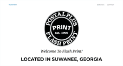 Desktop Screenshot of flashprintsuwanee.com